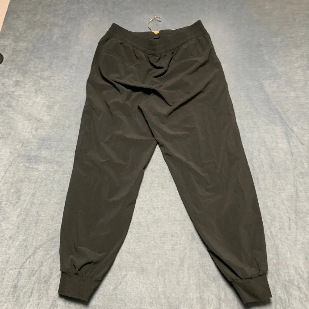 Banana Republic Airstretch Jogger Pants Mens Medium Black Tapered Leg Pull On